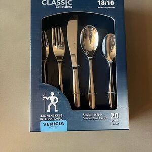 J.A. Henckels International “Venicia” Stainless Steel 20-piece Flatware Set